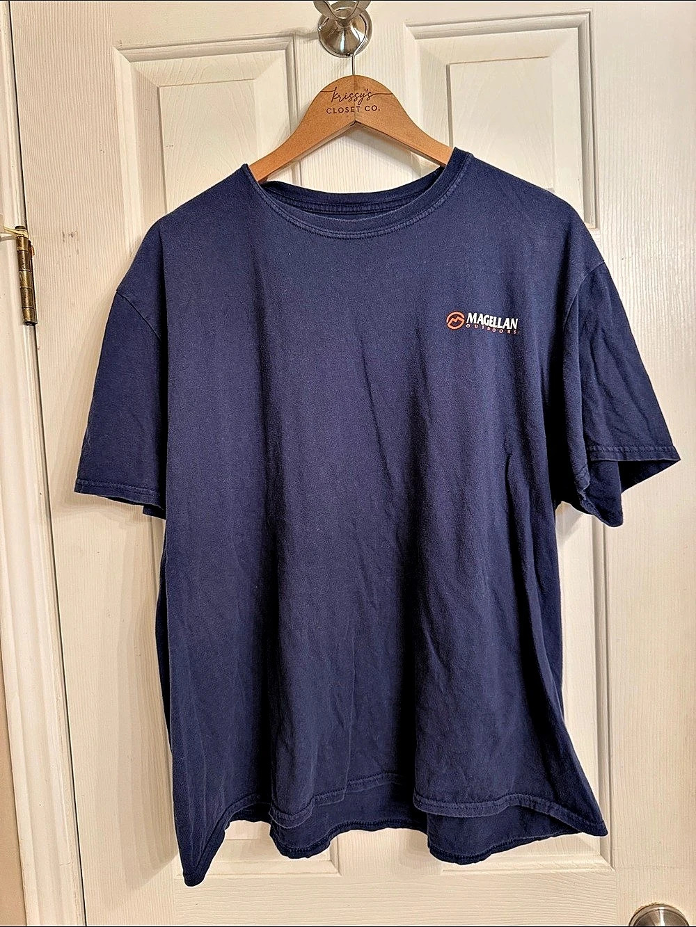 Magellan Outdoors Men's Graphic Tee Blue Size XL